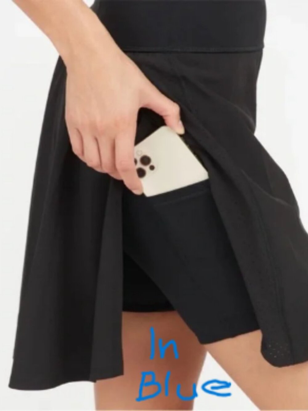 SPANX Black Women’s Active Skort with Built-In Bike Shorts